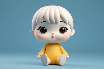 3D可爱卡通小孩形象