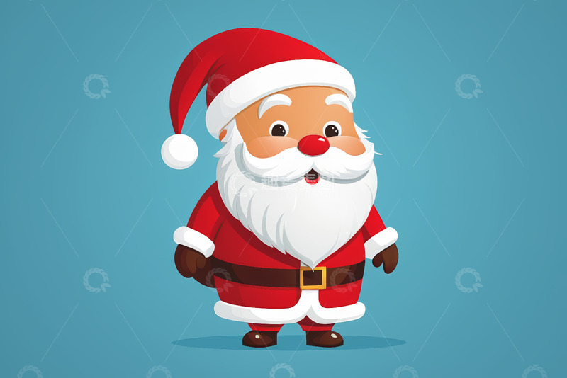高清大图下载【趣麦麦图】卡通圣诞老人形象