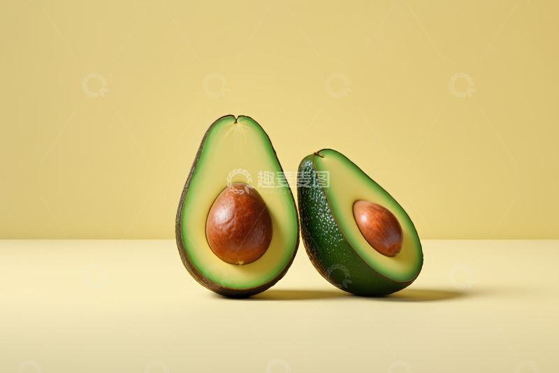 高清大图下载【趣麦麦图】切开的牛油果静物展示