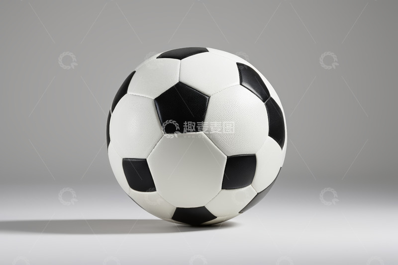 高清大图下载【趣麦麦图】黑白足球特写