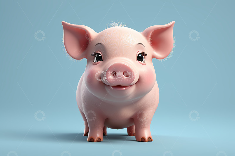 高清大图下载【趣麦麦图】可爱卡通小猪形象