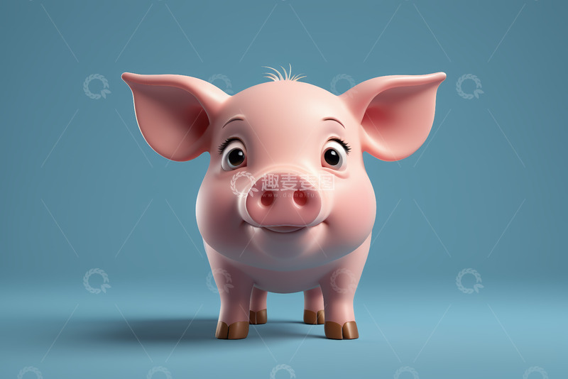 高清大图下载【趣麦麦图】可爱卡通小猪形象