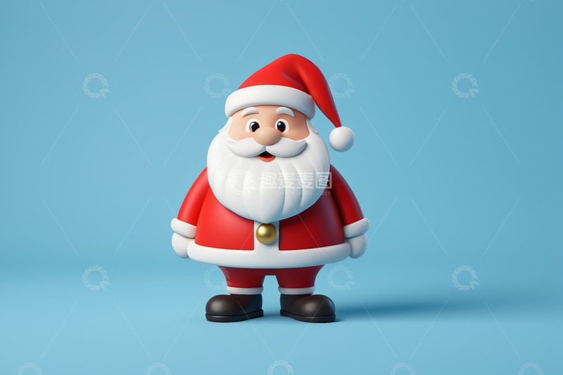 高清大图下载【趣麦麦图】卡通圣诞老人形象