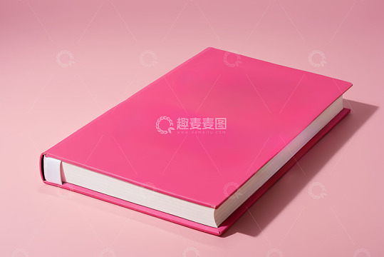 粉色封面书籍静物特写