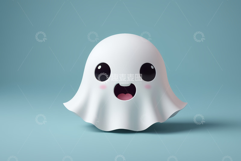 高清大图下载【趣麦麦图】可爱卡通幽灵形象