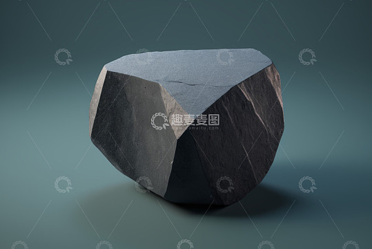 灰色几何形状石块静物