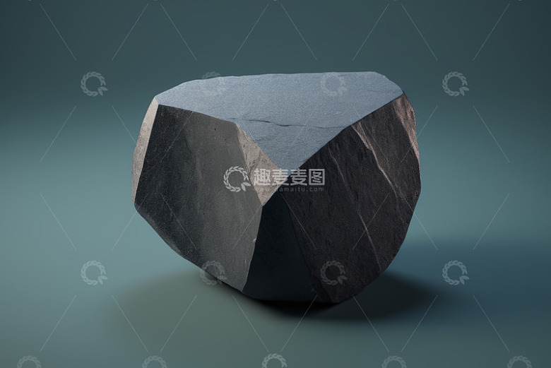 灰色几何形状石块静物
