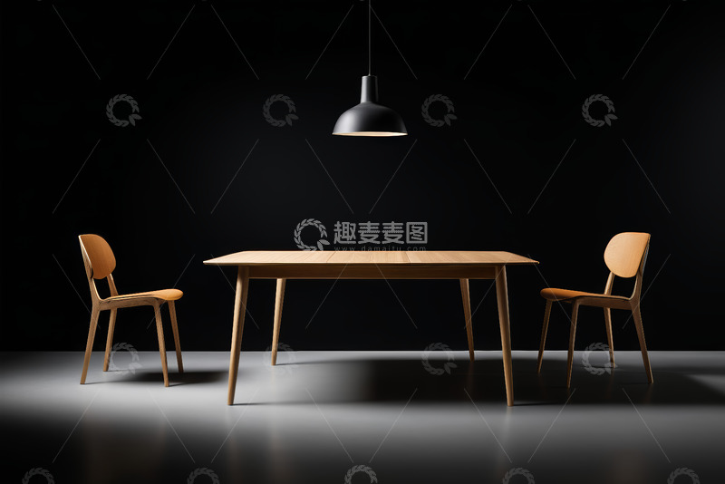高清大图下载【趣麦麦图】现代简约风格桌椅组合