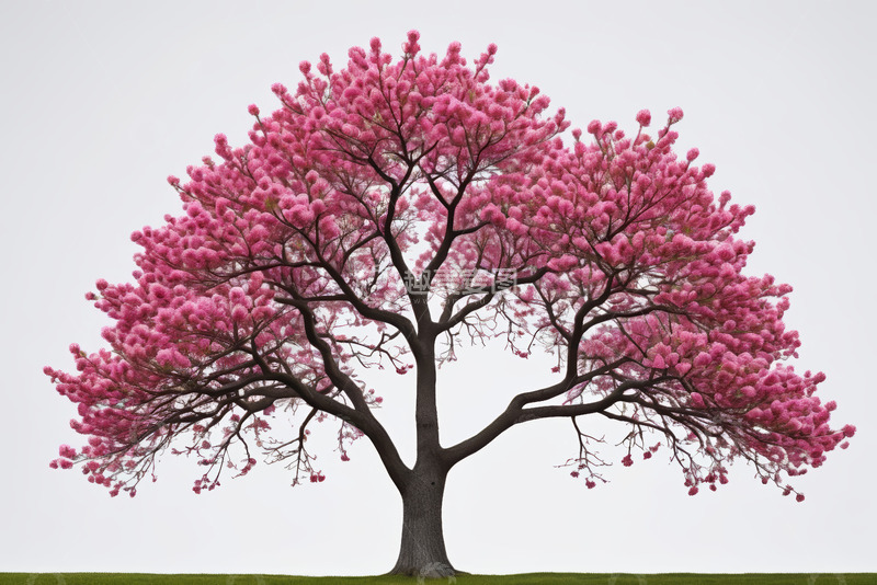 高清大图下载【趣麦麦图】盛开的粉色樱花树
