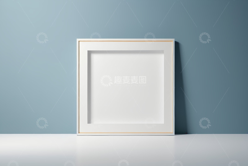 高清大图下载【趣麦麦图】白色现代框架静物背景