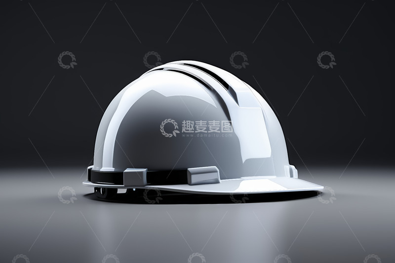 高清大图下载【趣麦麦图】白色安全帽特写