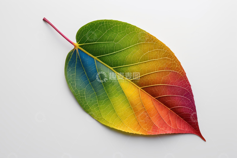 高清大图下载【趣麦麦图】彩色叶片特写素材