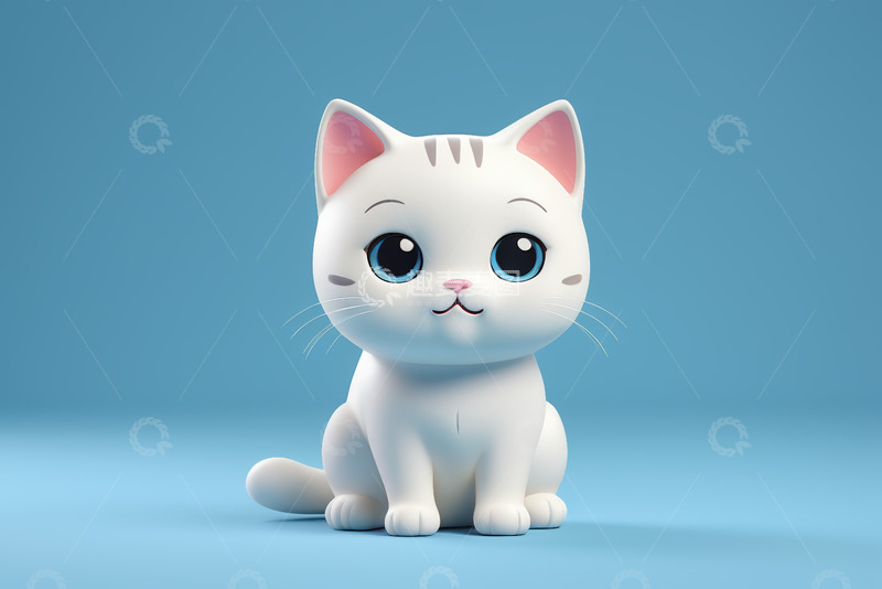 高清大图下载【趣麦麦图】可爱卡通小猫形象素材