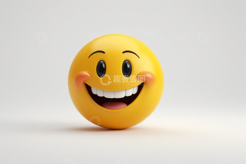 高清大图下载【趣麦麦图】黄色笑脸表情符号