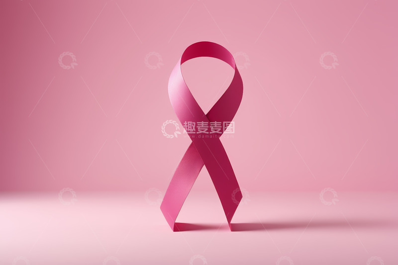 高清大图下载【趣麦麦图】粉红色丝带特写