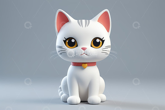 可爱卡通猫咪3D形象