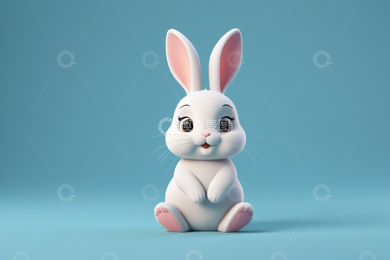 高清大图下载【趣麦麦图】可爱动画兔子素材