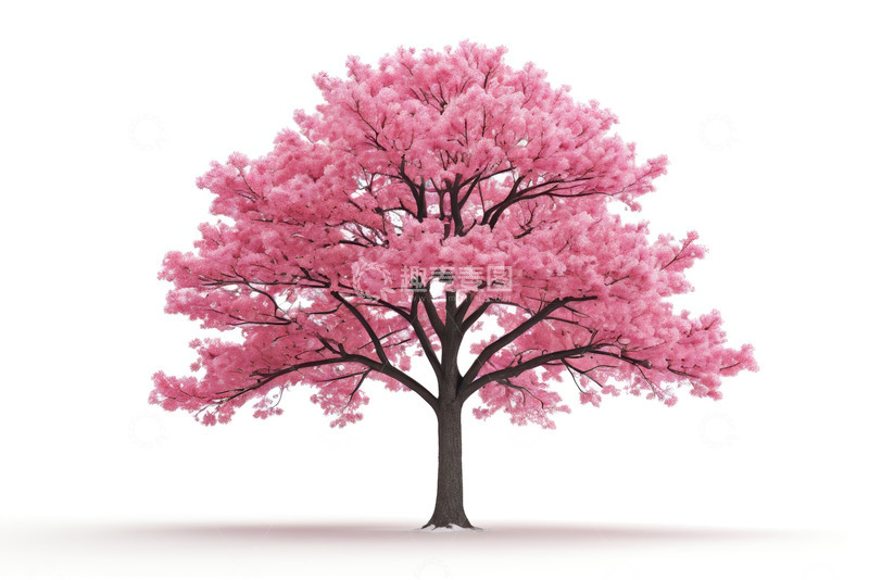 高清大图下载【趣麦麦图】粉色樱花树素材