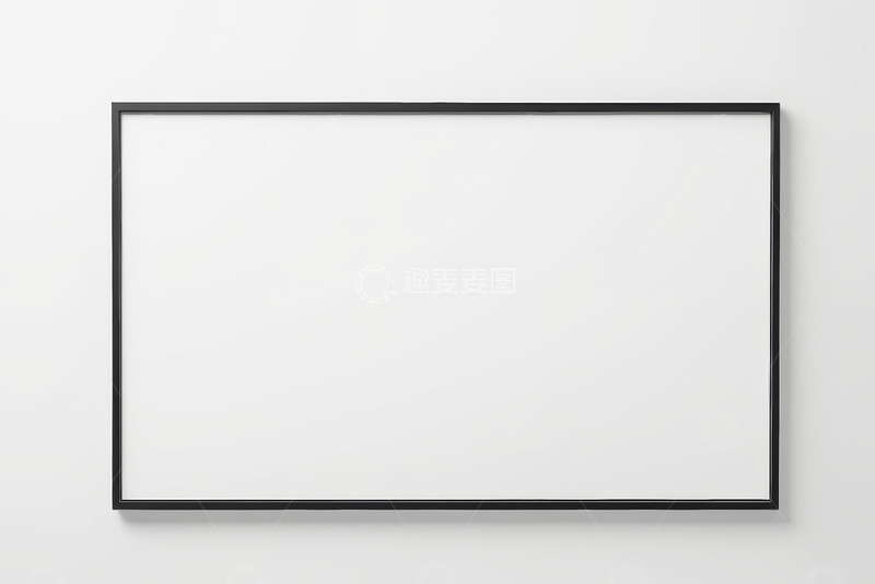 高清大图下载【趣麦麦图】白色背景上的现代黑色框架