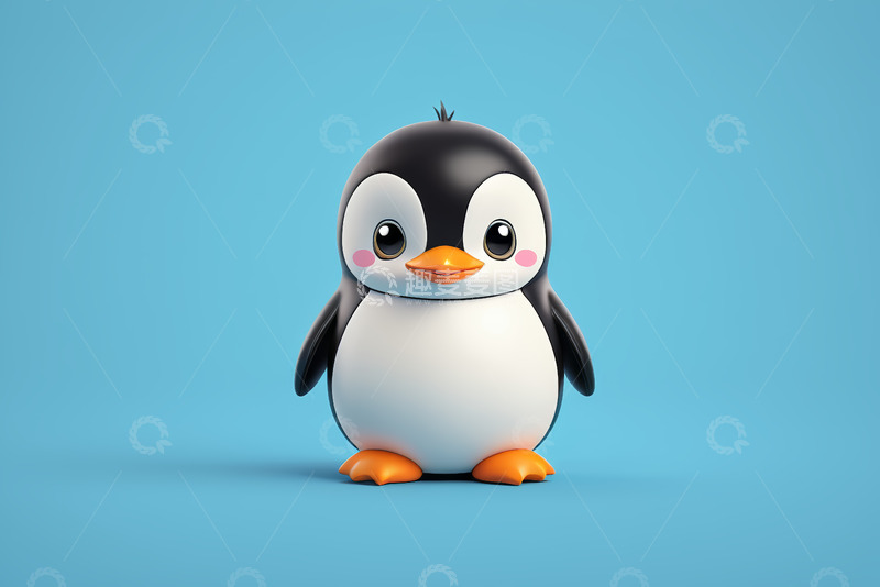 高清大图下载【趣麦麦图】可爱卡通企鹅形象素材