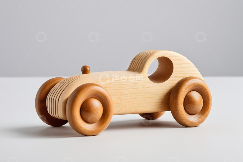 高清大图下载【趣麦麦图】木质玩具小汽车