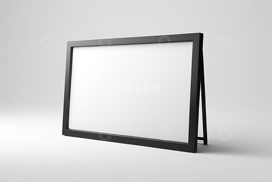 黑色框架白色面板展示素材