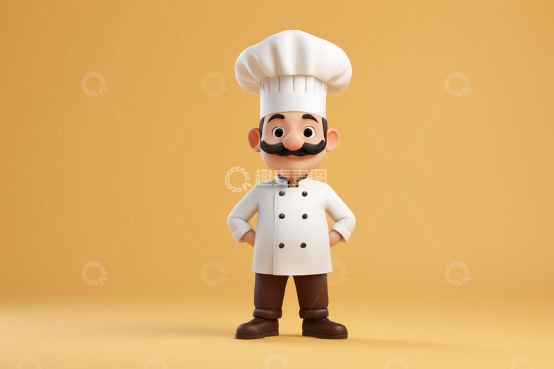 高清大图下载【趣麦麦图】卡通厨师形象展示