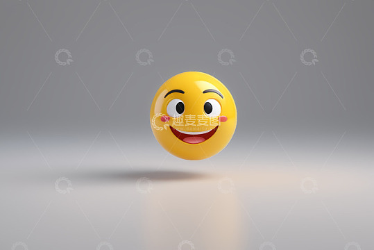 黄色卡通笑脸表情符号