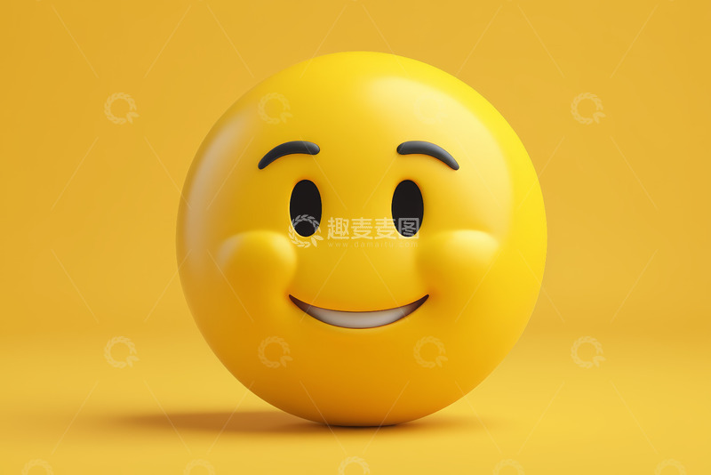 高清大图下载【趣麦麦图】黄色笑脸表情符号