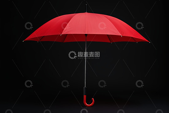 红色雨伞特写