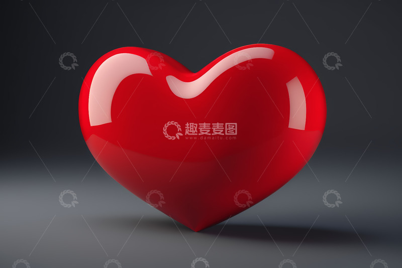 高清大图下载【趣麦麦图】红色心形符号静物