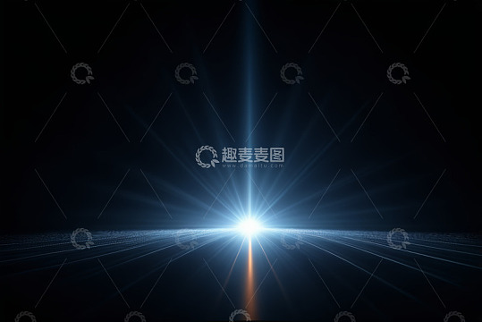 蓝色光线科技感背景素材