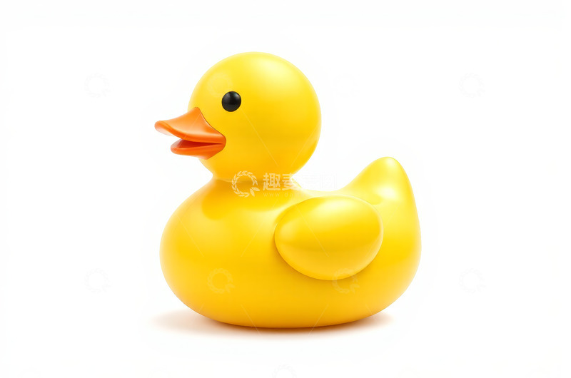 高清大图下载【趣麦麦图】黄色橡胶小鸭特写