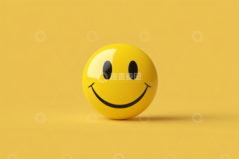 高清大图下载【趣麦麦图】黄色笑脸表情符号素材