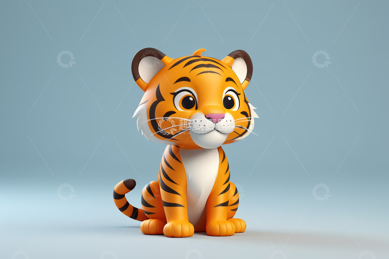 高清大图下载【趣麦麦图】可爱卡通小老虎形象素材