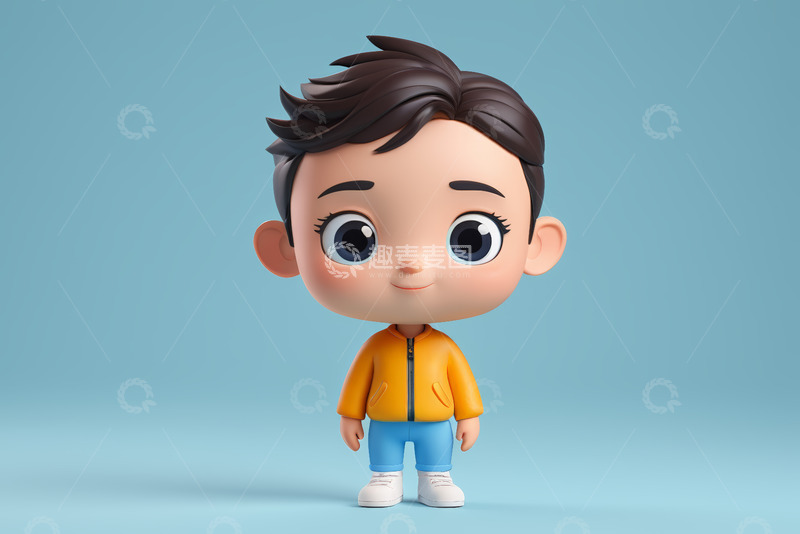 高清大图下载【趣麦麦图】卡通男孩角色形象