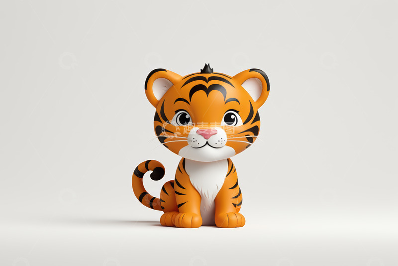高清大图下载【趣麦麦图】可爱卡通小老虎形象