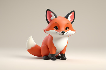 可爱卡通狐狸形象