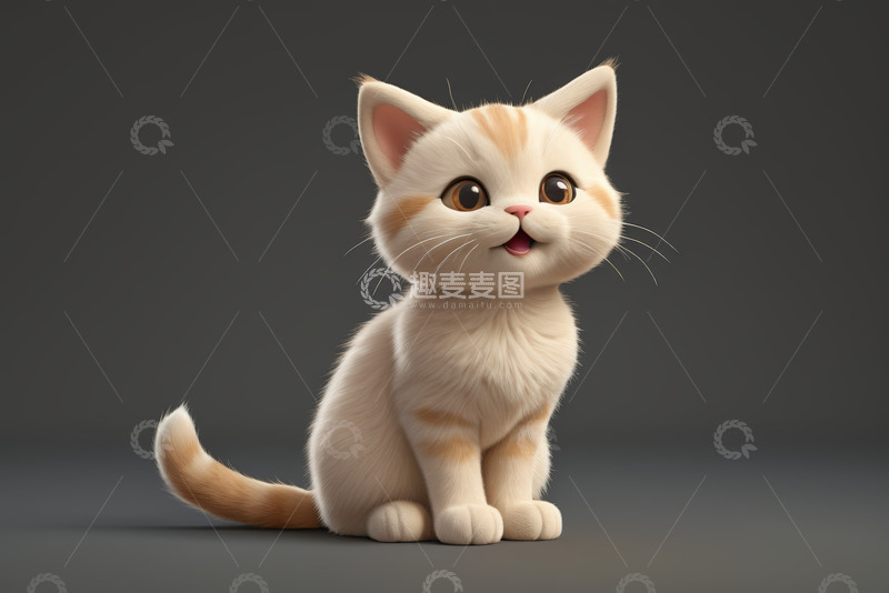 高清大图下载【趣麦麦图】可爱卡通小猫形象素材