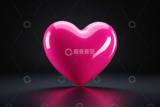 粉红色心形图案