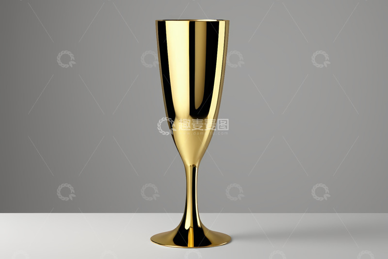 高清大图下载【趣麦麦图】金色高脚香槟杯特写