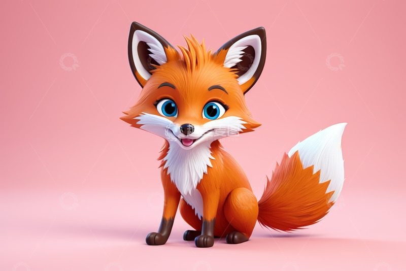 高清大图下载【趣麦麦图】可爱卡通狐狸形象
