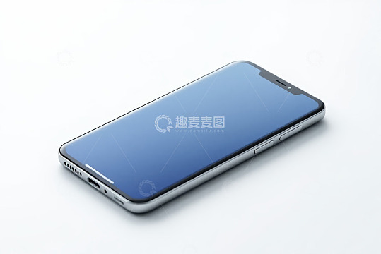 现代智能手机侧面展示