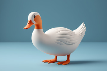卡通鸭子3D模型展示