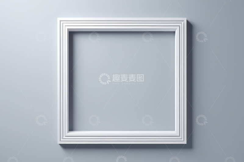 高清大图下载【趣麦麦图】白色艺术框架背景素材