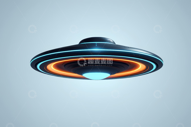 高清大图下载【趣麦麦图】科幻风格不明飞行物UFO