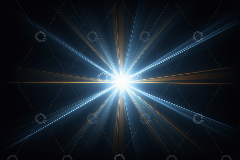 高清大图下载【趣麦麦图】蓝色放射光芒背景素材