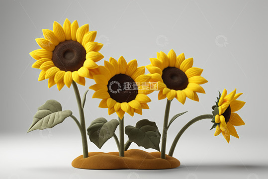 立体造型向日葵