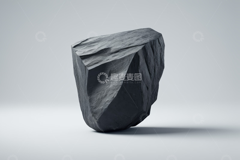 高清大图下载【趣麦麦图】灰色立体岩石素材