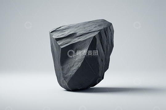 灰色立体岩石素材